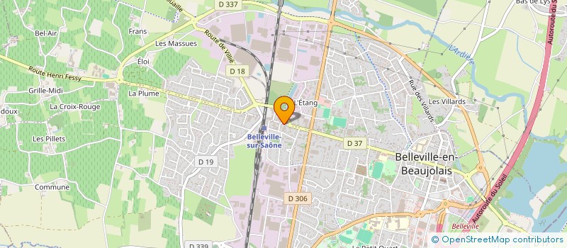 localisation de l'entreprise ETABLISSEMENTS PIERRE FERRAUD ET FILS à BELLEVILLE-EN-BEAUJOLAIS