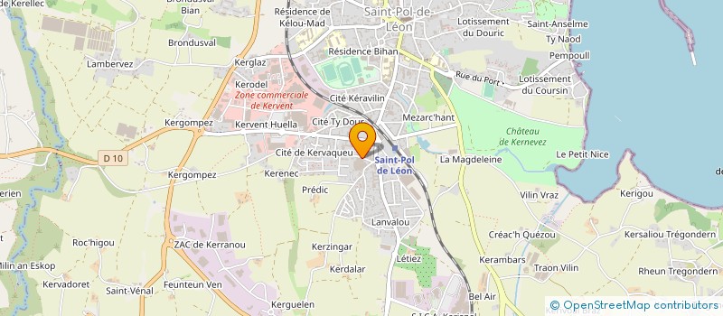localisation de l'entreprise ETABLISSEMENTS PIERRE JACQ à SAINT-POL-DE-LEON