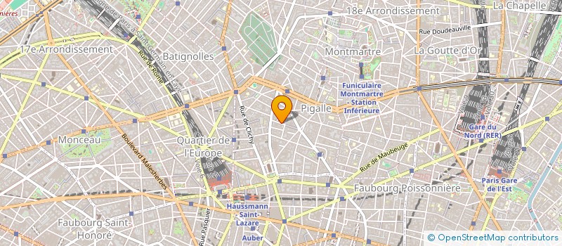localisation de l'entreprise ETABLISSEMENTS PIERRE LAMY à PARIS