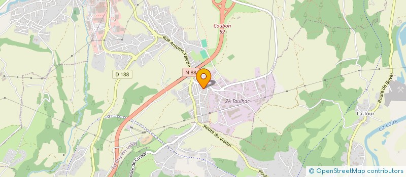 localisation de l'entreprise ETABLISSEMENTS PIERRE MONGHEAL  LE PUY EN VELAY