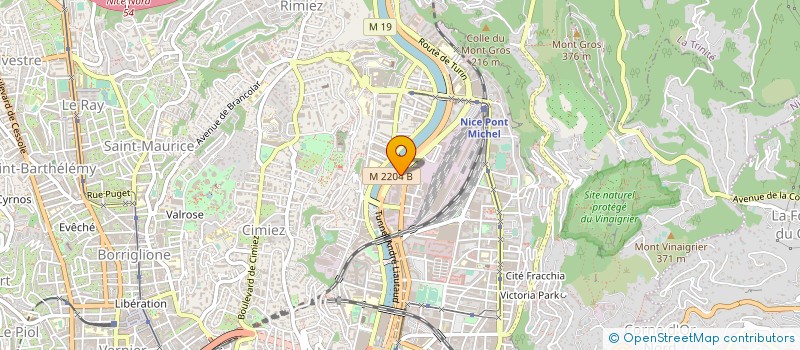 localisation de l'entreprise ETABLISSEMENTS PIETRUSCHI RENE à NICE