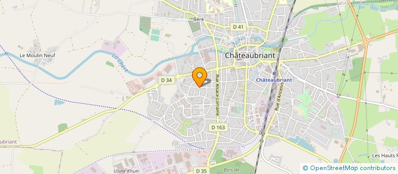 localisation de l'entreprise ETABLISSEMENTS PINARD à CHATEAUBRIANT