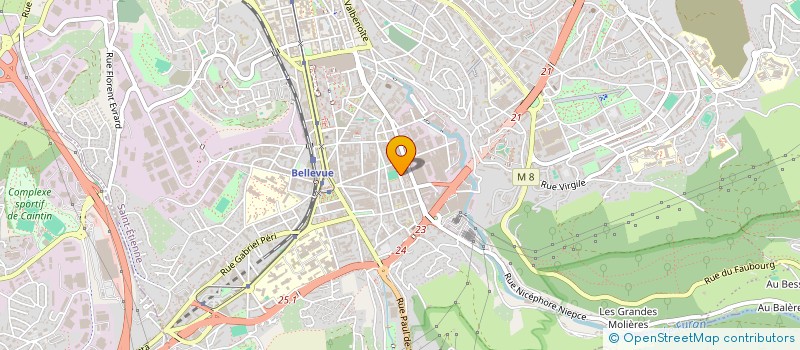 localisation de l'entreprise ETABLISSEMENTS PINATEL ET CHAPUIS à SAINT-ETIENNE