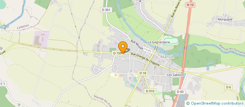 localisation de l'entreprise ETABLISSEMENTS PINTAUD à MANSLE-LES-FONTAINES