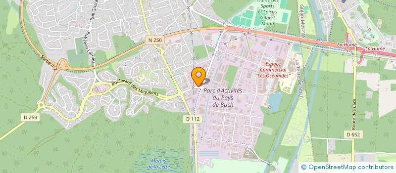 localisation de l'entreprise ETABLISSEMENTS PINTURAUD SARL à LA TESTE-DE-BUCH