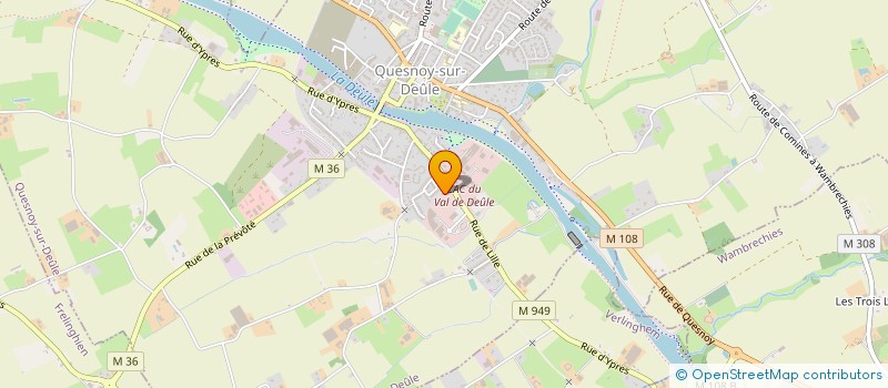 localisation de l'entreprise ETABLISSEMENTS PIQUE ET FILS à QUESNOY-SUR-DEULE