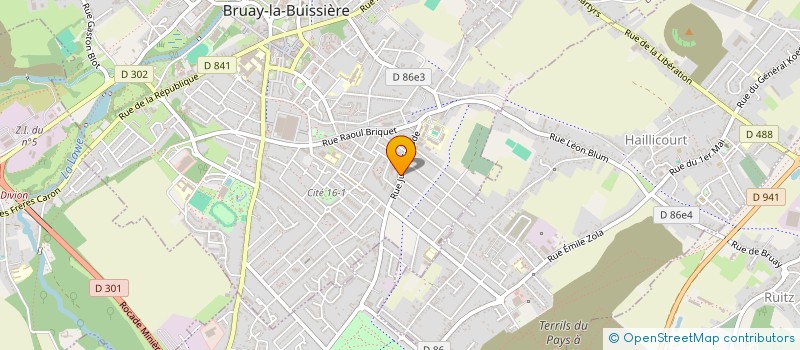 localisation de l'entreprise ETABLISSEMENTS PLOMION à BRUAY-LA-BUISSIERE