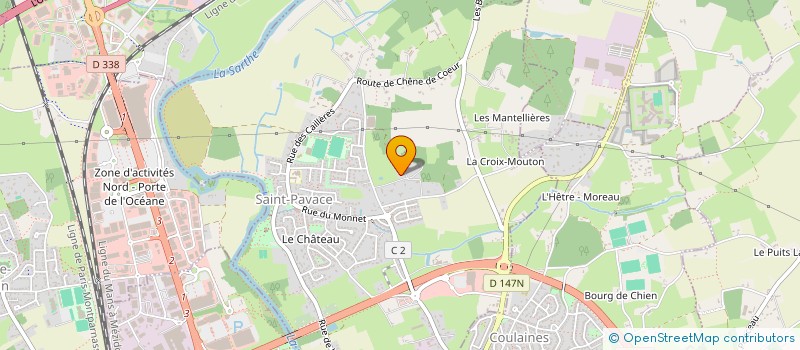 localisation de l'entreprise ETABLISSEMENTS PLOUZE  SAINT-PAVACE