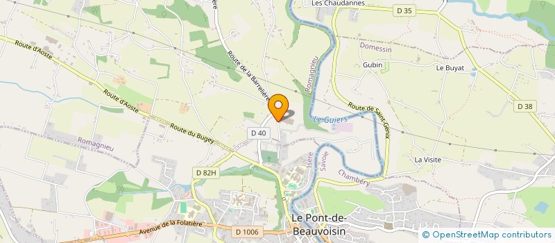 localisation de l'entreprise ETABLISSEMENTS POLAUD ET FILS à ROMAGNIEU