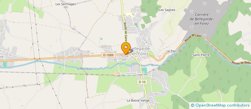 localisation de l'entreprise ETABLISSEMENTS PONCET à BELLEGARDE-EN-FOREZ