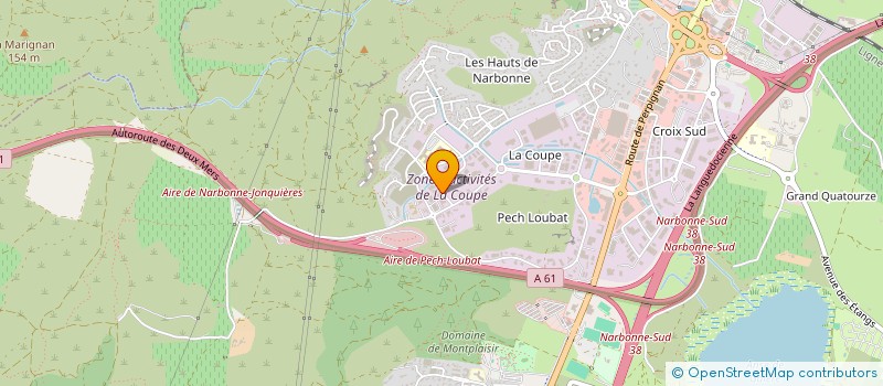 localisation de l'entreprise ETABLISSEMENTS PONSOL à NARBONNE