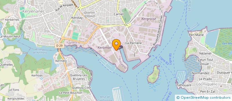 localisation de l'entreprise ETABLISSEMENTS PORTIER ET FILS à LORIENT