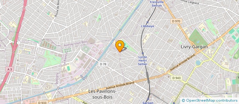 localisation de l'entreprise ETABLISSEMENTS POTEAUX SA  LES PAVILLONS-SOUS-BOIS