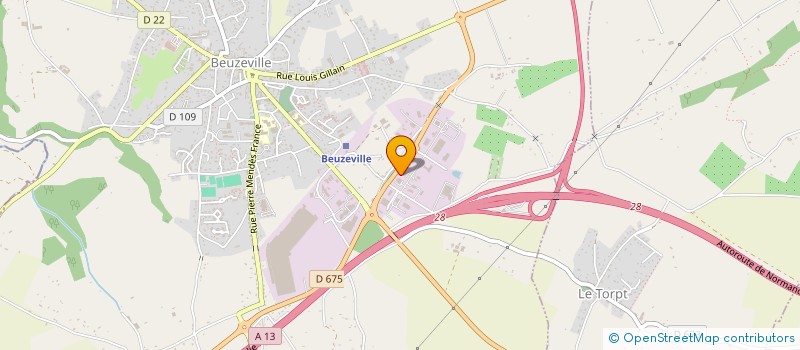 localisation de l'entreprise ETABLISSEMENTS POULINGUE  BEUZEVILLE