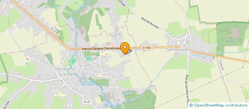 localisation de l'entreprise ETABLISSEMENTS POUPART à FERRIERE-LA-GRANDE