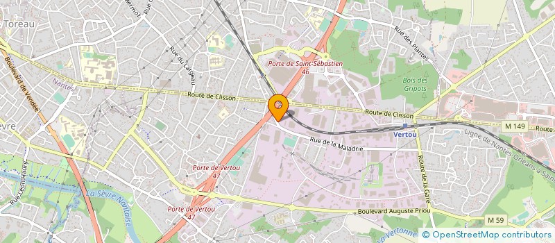 localisation de l'entreprise ETABLISSEMENTS POUSSIN ARCOUET  TREILLIERES