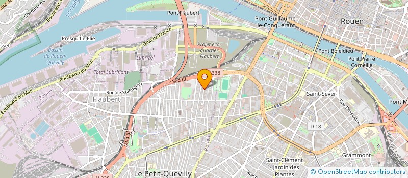 localisation de l'entreprise ETABLISSEMENTS POYER SARL  LE PETIT-QUEVILLY