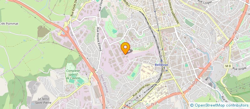 localisation de l'entreprise ETABLISSEMENTS PREVOST à SAINT-ETIENNE