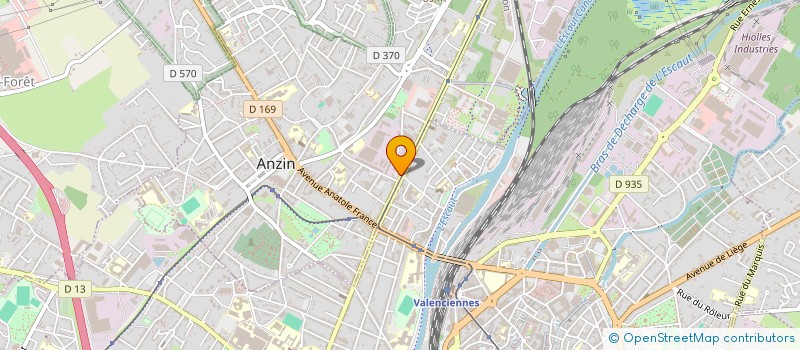 localisation de l'entreprise ETABLISSEMENTS PREVOST SARL à ANZIN