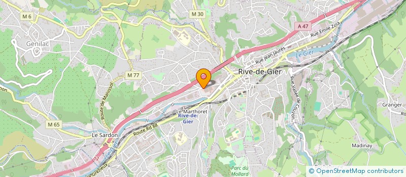 localisation de l'entreprise ETABLISSEMENTS PRIER à RIVE-DE-GIER