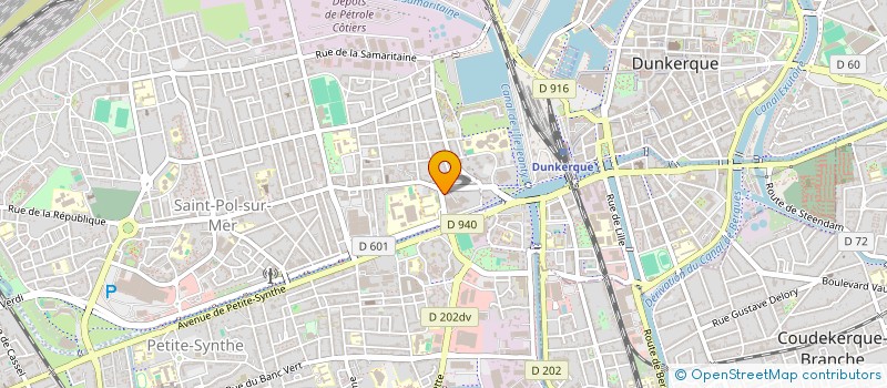 localisation de l'entreprise ETABLISSEMENTS PRUVO ET FILS à DUNKERQUE