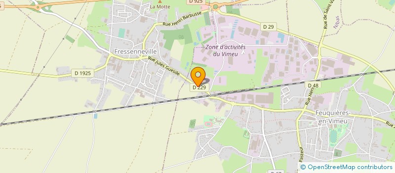 localisation de l'entreprise ETABLISSEMENTS PRUVOT  FEUQUIERES-EN-VIMEU