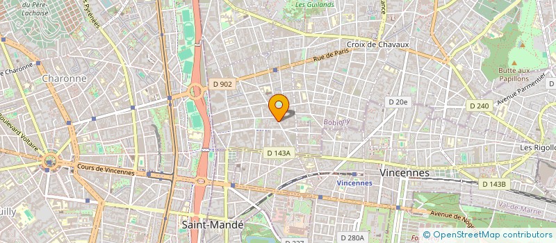 localisation de l'entreprise ETABLISSEMENTS PUBLICS POUR PERSONNES HANDICAPEES DE SEINE-SAINT-DENIS  MONTREUIL