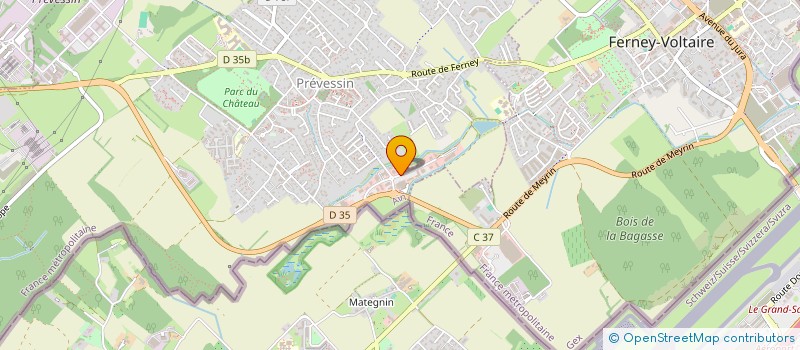 localisation de l'entreprise ETABLISSEMENTS PYTHON  PREVESSIN-MOENS