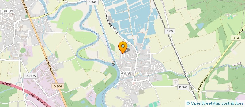 localisation de l'entreprise ETABLISSEMENTS QUERON à GURGY