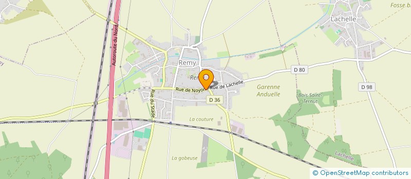 localisation de l'entreprise ETABLISSEMENTS QUERTELET à REMY