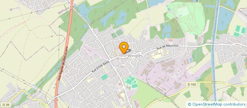 localisation de l'entreprise ETABLISSEMENTS QUEVA à WINGLES