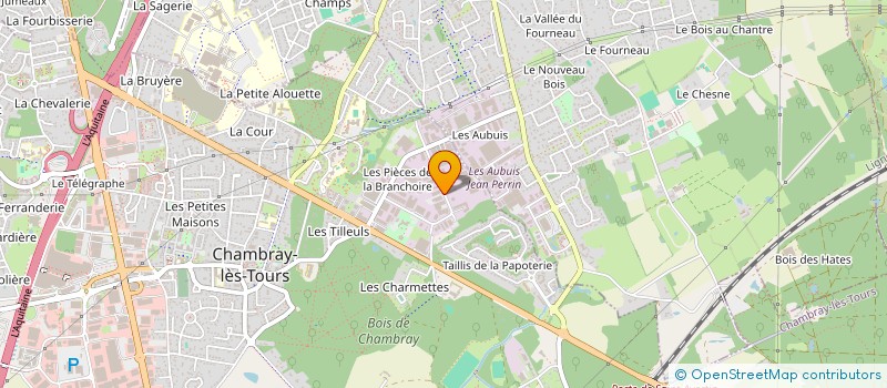 localisation de l'entreprise ETABLISSEMENTS QUIDET à CHAMBRAY-LES-TOURS