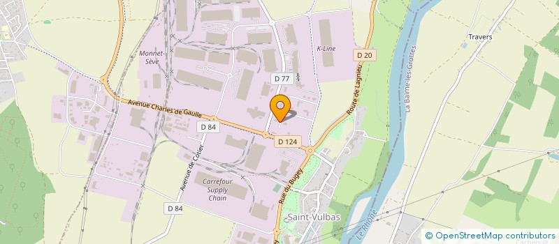 localisation de l'entreprise ETABLISSEMENTS R ALCARAZ à SAINT-VULBAS