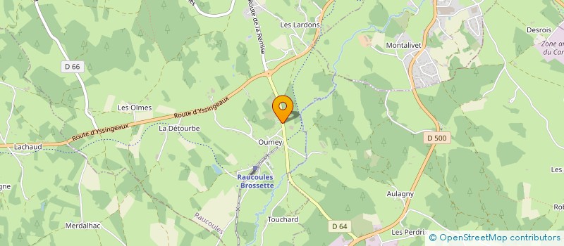 localisation de l'entreprise ETABLISSEMENTS R AULAGNON SA à MONTREGARD