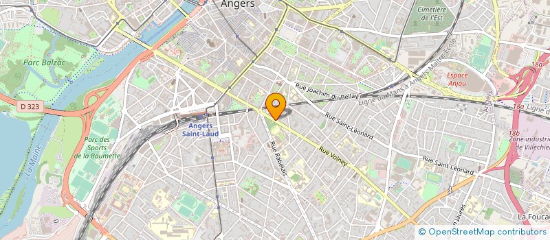 localisation de l'entreprise ETABLISSEMENTS R BARAT ET FILS à ANGERS