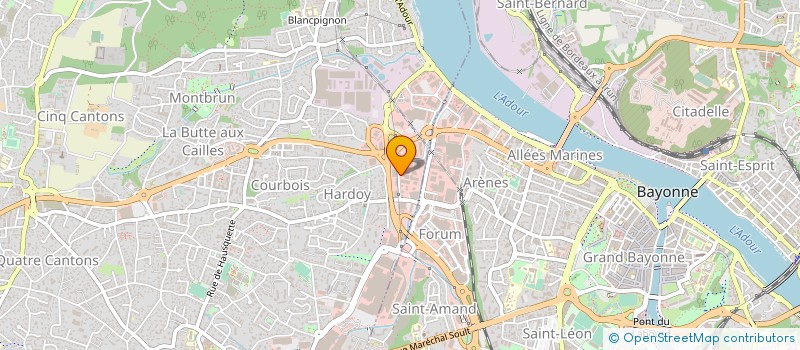 localisation de l'entreprise ETABLISSEMENTS R DEZES à ANGLET