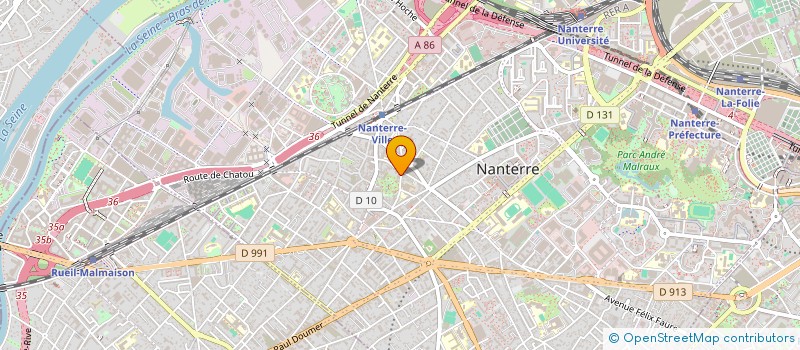localisation de l'entreprise ETABLISSEMENTS R. DUDEZERT à NANTERRE