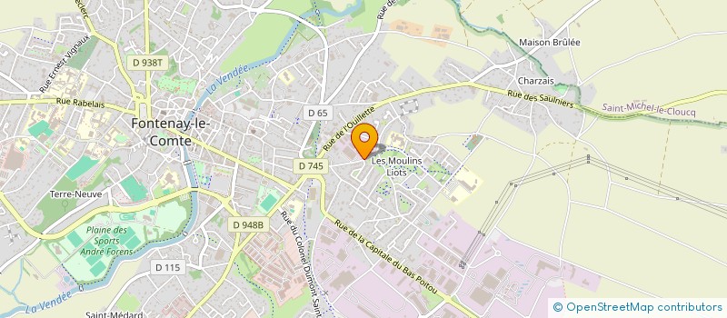 localisation de l'entreprise ETABLISSEMENTS R. FAUCHERON à FONTENAY-LE-COMTE
