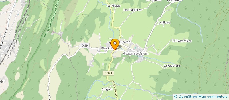 localisation de l'entreprise ETABLISSEMENTS R.GIRERD  ATTIGNAT-ONCIN