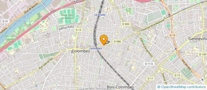 localisation de l'entreprise ETABLISSEMENTS R LECAM  COLOMBES