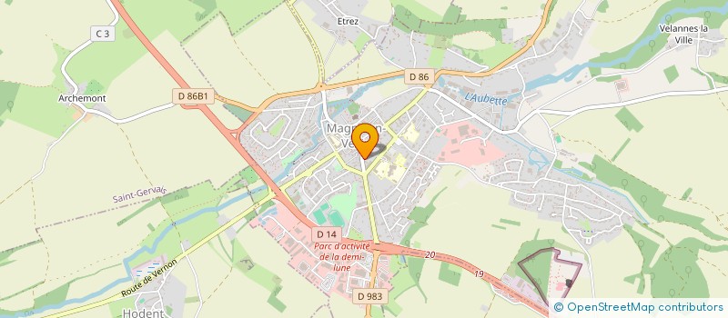 localisation de l'entreprise ETABLISSEMENTS R. LEDAN ET COMPAGNIE à MAGNY-EN-VEXIN