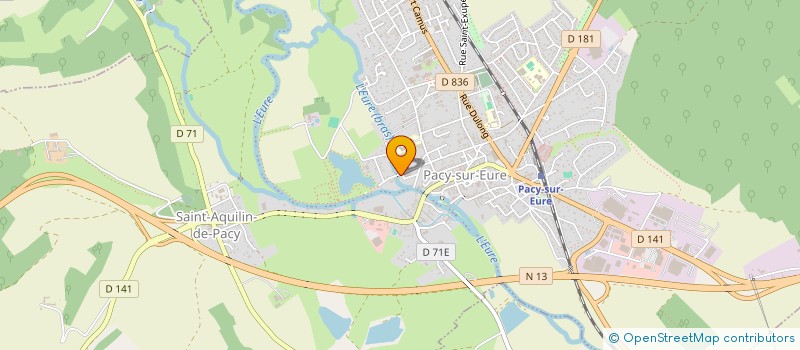 localisation de l'entreprise ETABLISSEMENTS R. PERDON  PACY-SUR-EURE