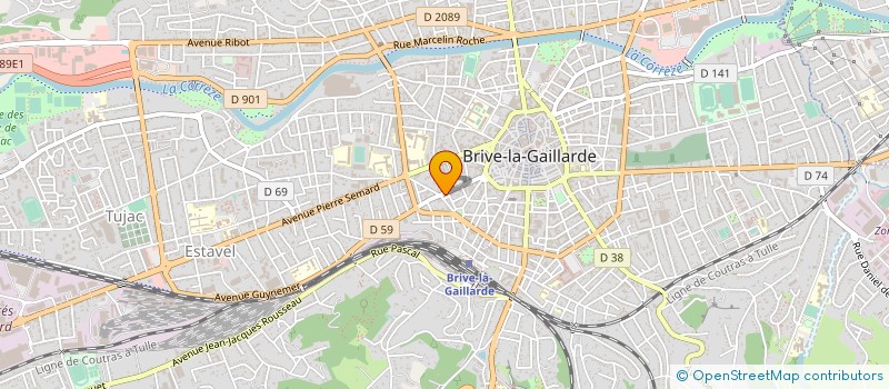 localisation de l'entreprise ETABLISSEMENTS R. TOURNET à BRIVE-LA-GAILLARDE