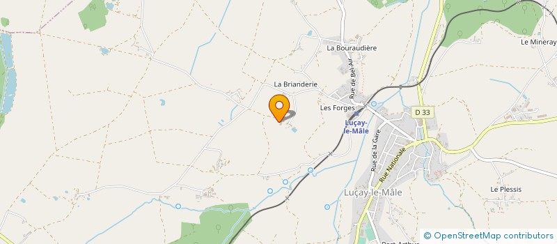 localisation de l'entreprise ETABLISSEMENTS R. TROUVE SA à LUCAY-LE-MALE