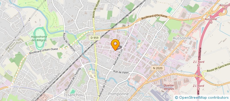 localisation de l'entreprise ETABLISSEMENTS RAFAILLAC  MONTAUBAN