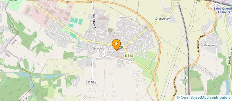 localisation de l'entreprise ETABLISSEMENTS RAMBAUD ET FILS à HEYRIEUX