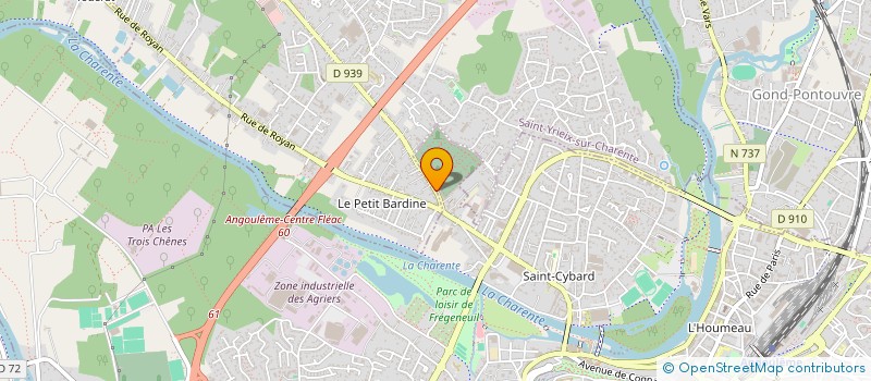 localisation de l'entreprise ETABLISSEMENTS RAMIREZ à SAINT-YRIEIX-SUR-CHARENTE