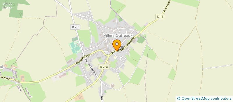 localisation de l'entreprise ETABLISSEMENTS RAOUL THIERY DESENNE à VILLERS-OUTREAUX