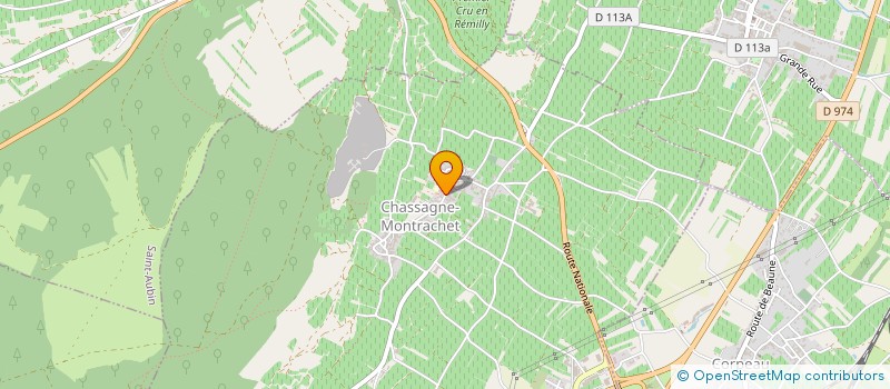 localisation de l'entreprise ETABLISSEMENTS RATEAU à CHASSAGNE-MONTRACHET
