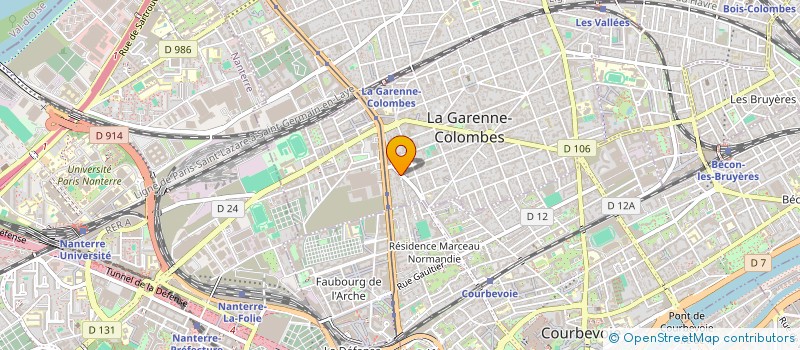 localisation de l'entreprise ETABLISSEMENTS RAUSCHER ET FILS  LA GARENNE-COLOMBES